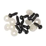 Kunststoff Sicherheitsaugen, 6mm � schwarz