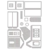 Sizzix Thinlits Stanze Set 21PK - Paper Village #2 by Tim Holtz