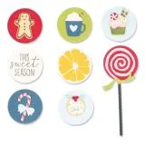 Sizzix Framelits Stanze Set 10PK mit Stempeln - Dessert Treats