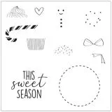 Sizzix Framelits Stanze Set 10PK mit Stempeln - Dessert Treats