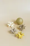 Faltstreifen-Set f�r Fr�belsterne 1,5 x 45 cm goldfarben/natur