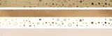 Faltstreifen-Set f�r Fr�belsterne 1,5 x 45 cm bronzefarben/natur