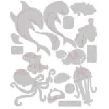 Sizzix Thinlits Stanze Set 18PK - Under the Sea #1, Colorize by Tim Holtz