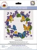 Ladybird Stickset (No-Count Kreuzstich) Summer Wreath 29,2x30 cm