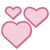 Sizzix Framelits Stanze Set 6PK - Heart Frames