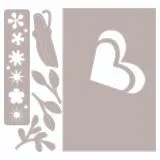Sizzix Framelits Stanze Set 6PK w/4PK Stamps - Butterfly Wishes