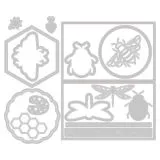 Sizzix Thinlits Stanze Set 16PK - Summer Spinner Card