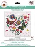 Ladybird Stickset (No-Count Kreuzstich) Love Garden 30,5cm x 30,5cm