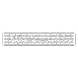 Sizzix Sizzlits Decorative Strip Stanze - Brick Wall by Tim Holtz