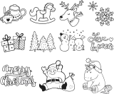 Stempel-Set X-Mas Patches