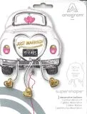 SuperShape Just Married Wedding Car Folienballon