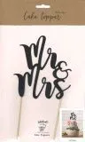 Cake Topper - Mr & Mrs schwarz