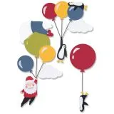 Sizzix Thinlits Stanze Set 10PK - Festive Sky Party