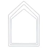 Metallringe H�user sortiert wei�