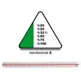 Rumold Dreikantma�stab 150/30 Teilung 1:20; 25; 33,1/3; 50; 75; 100 berufsschule 2