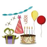 Sizzix Thinlits Die Set 32PK - Celebrate, Colorize by Tim Holtz