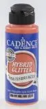 Cadence Hybrid Glitter Acrylic Paint - gold-pomegranate flower