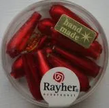 Glas-Tropfen 21x7mm 12St rot matt (Restbestand)
