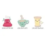 Sizzix Thinlits Die Set 4PK w/3PK Stamps - Crazy Characters #1 by Pete Hughes