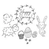 Sizzix Clear Stamps Set 9PK - Spring Essentials by Olivia Rose