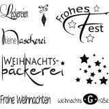 Rayher Clear Stamps Weihnachten