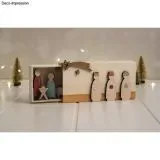 Holzdeko Krippenfiguren natur