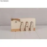 Holzdeko Krippenfiguren natur