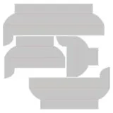 Sizzix Thinlits Die Set - 4PK Dimensional Multi-Frames by Pete Hughes