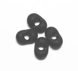 Papillon Rocailles 2x4 mm matt schwarz