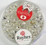 Papillon Rocailles 3,2x6,5mm bergkristall