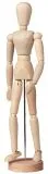 TALENS Gliederpuppe Mann 30 cm Unlackiertes Holz
