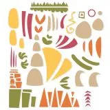 Sizzix Thinlits Die Set 5PK Infinite Doodles #1