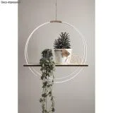 Bastelpackung Deko Ringe + Holzboard