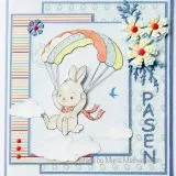 Nellies Choice • Nellies Cuties Clear Stamp Parachuting Bunny