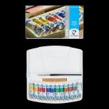 VAN GOGH Koffer-Set aus Kunststoff mit 12 Aquarellfarben in 10 ml-Tube