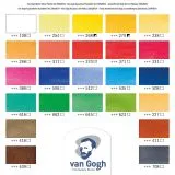 VAN GOGH Koffer-Set aus Kunststoff mit 24 Farben in halbe N�pfchen