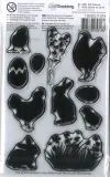 Craft Emotions Clear Stamps A6 - Fr�hlingssilhouette Huhn und K�ken