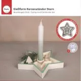Silikon Gie�form Kerzenst�nder Stern