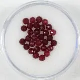 Halb-Edelsteine geschliffen 3mm - ruby