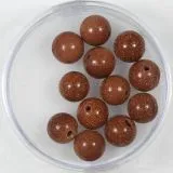 Halb-Edelsteine 8mm rund - goldstone
