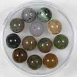 Halb-Edelsteine 8mm rund - indian agate