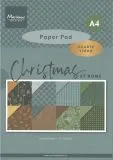 Marianne Design Paperpad A4 Christmas at home - metallics