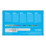 Aquarell-Set im Holzkasten mit 24 Farben in halbe N�pfchen + 3 Teilen Zubeh�r