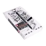 SAKURA Pigma Micron Schwarz Edition Set + gratis Stiftetui | 6 Gr��en, schwarz
