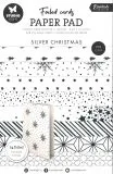StudioLight Foiled Cards Paper Pad - Silver Christmas
