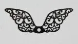 Metallfl�gel silbefb. 54x17mm