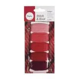 Rayher Baumwoll-Garn Stitch & Knot kirschrot
