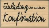 Stempel Einladung zu meiner Konfirmation