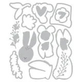 Sizzix Thinlits Die Set 17PK - Bunny Bits & Blooms #2 By Catherine Pooler