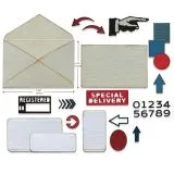 Sizzix Thinlits Stanze Set 49PK - Postale By Tim Holtz